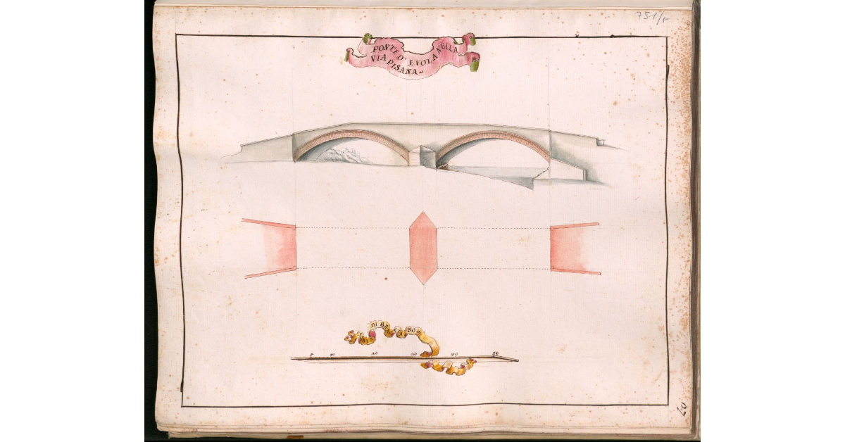 Ponte d'Evola sulla via Pisana