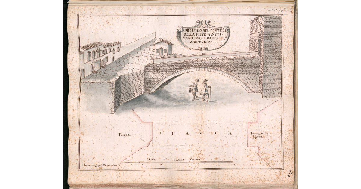 Profilo del Monte della Pieve a Santo Stefano dalla parte superiore