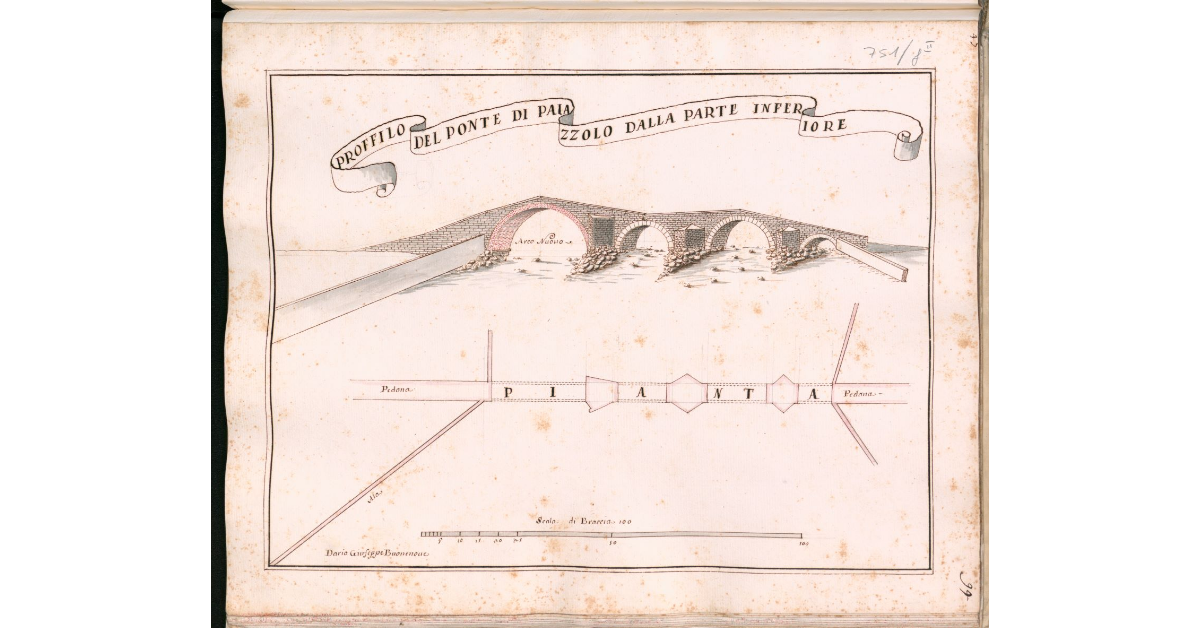 Proffilo del Pontee di Palazzuolo dalla parte inferiore