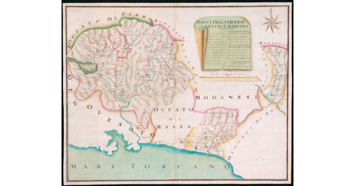 Pianta della Diogesi di Sarzana