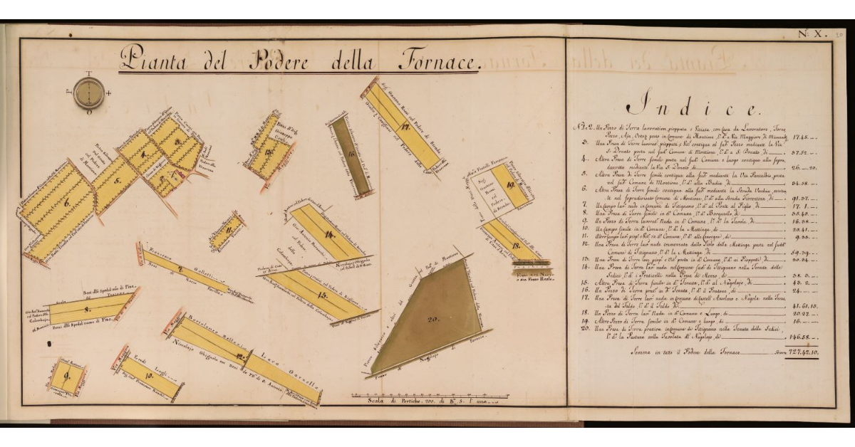 Pianta del Podere della Fornace