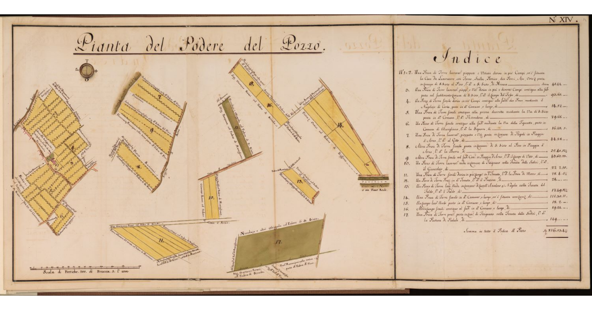 Pianta del Podere del Pozzo