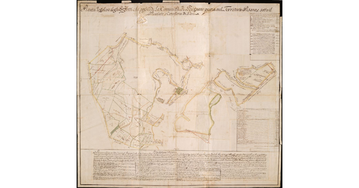 Beni regolari degli effetti che possiede la Comunità di Perignano posti nel territorio pisano sotto il vicariato e cancelleria di Lari