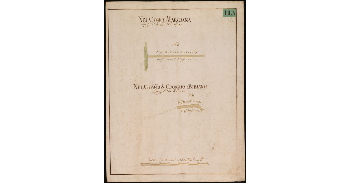 Nel comune di Marciana, luogo detto Chiasso di Confine [e] Nel comune di S. Giorgio a Bibiano, luogo detto via Docaia