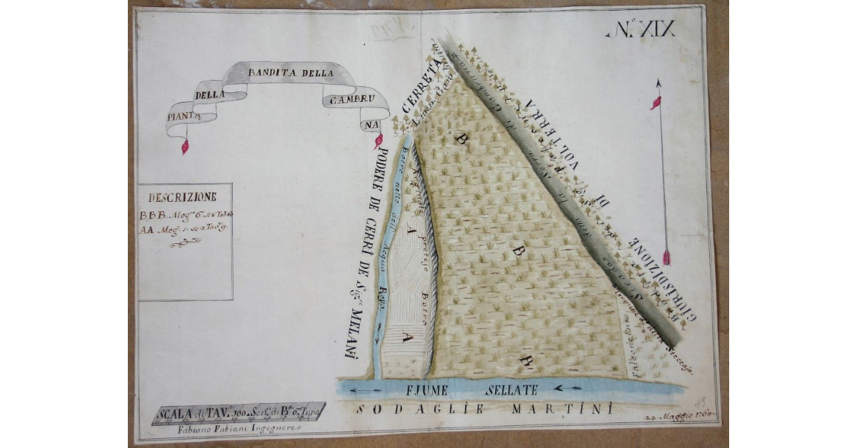 Pianta della Bandita della Cambruna