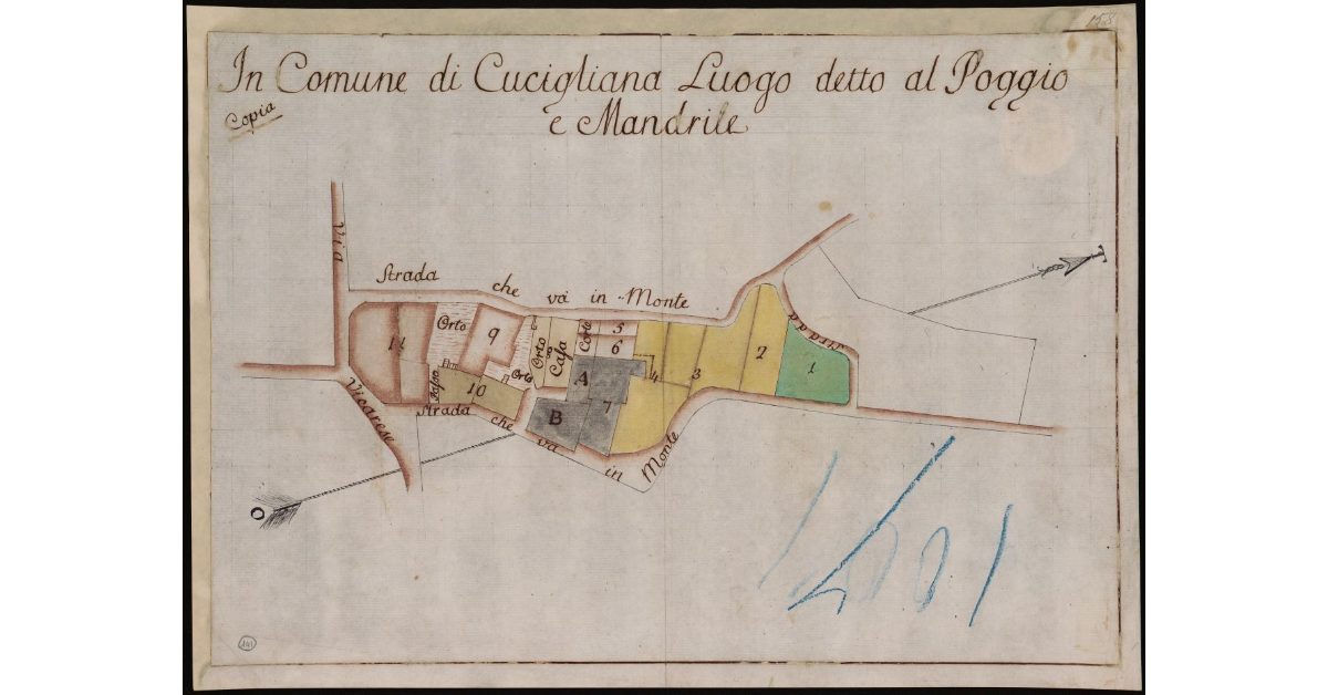 In comune di Cucigliana, luogo detto Poggio e Mandrile