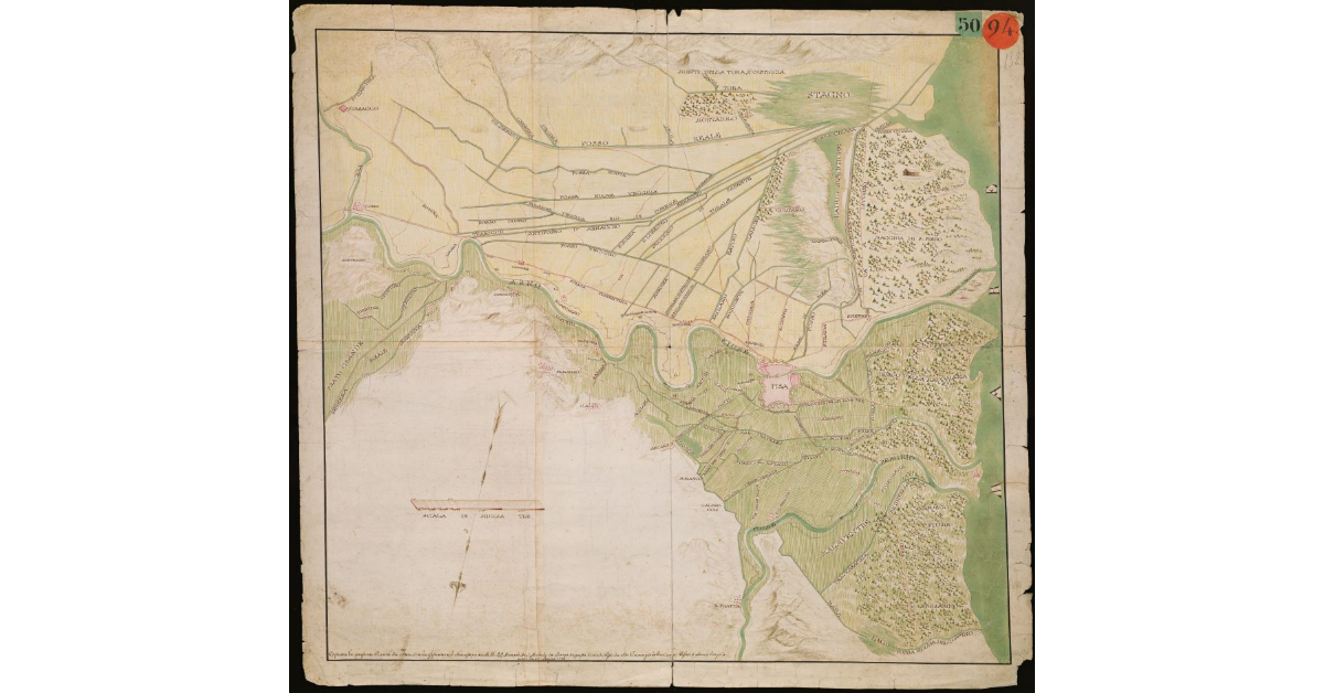 Arno nel Valdarno di Pisa fino al mare