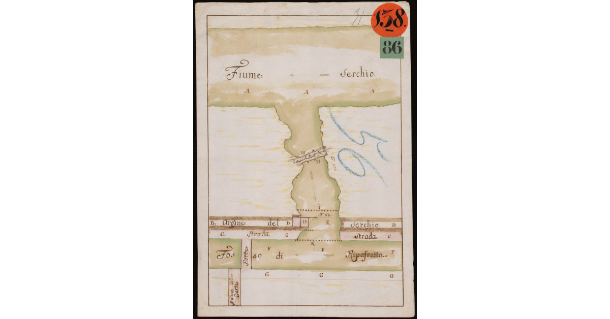 [Fiume Serchio. Rotta nel comune di Pappiana presso il Ponte alle Carte]