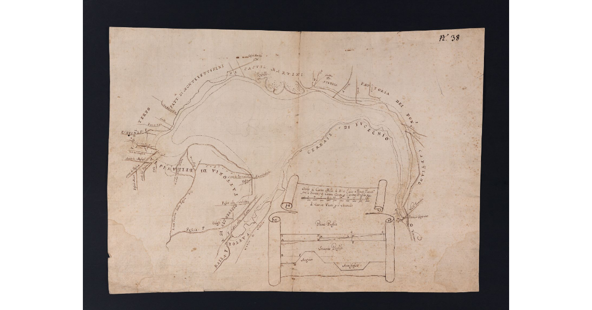 [Il padule di Fucecchio e la sua rete idrografica]