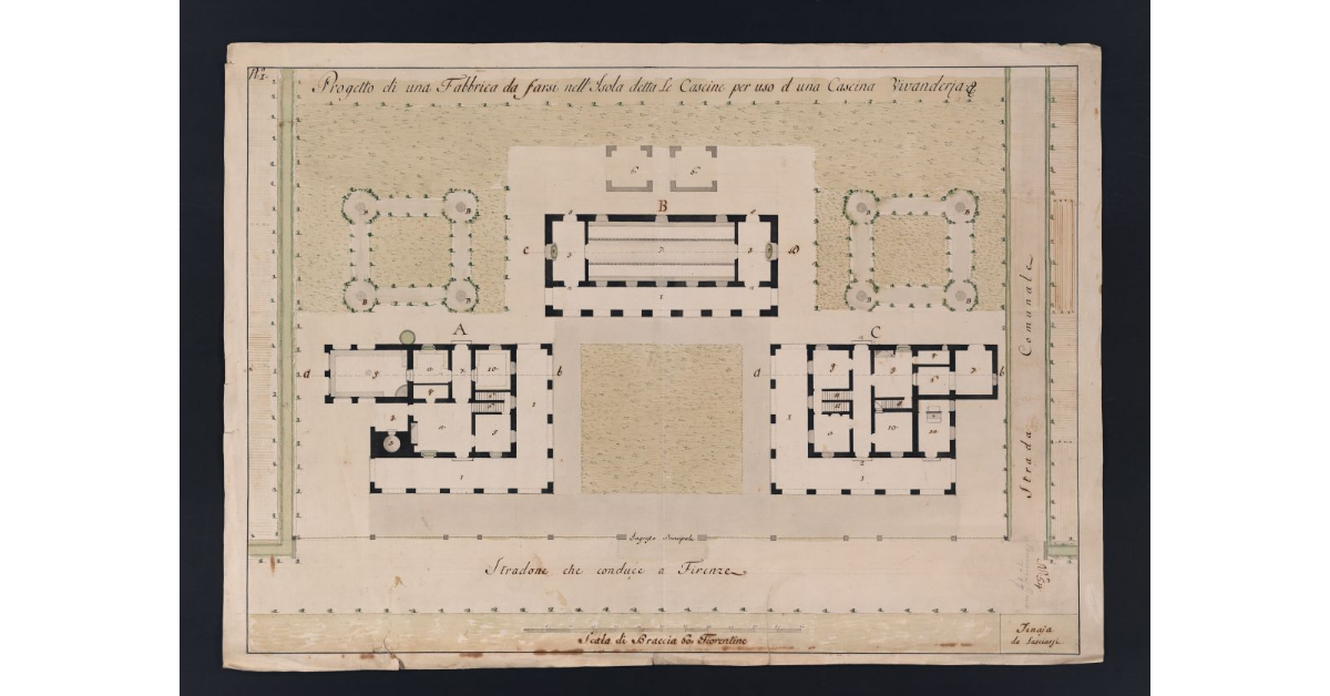Progetto di una Fabbrica da farsi nell'Isola detta Le Cascine per uso d'una Cascina Vivanderia