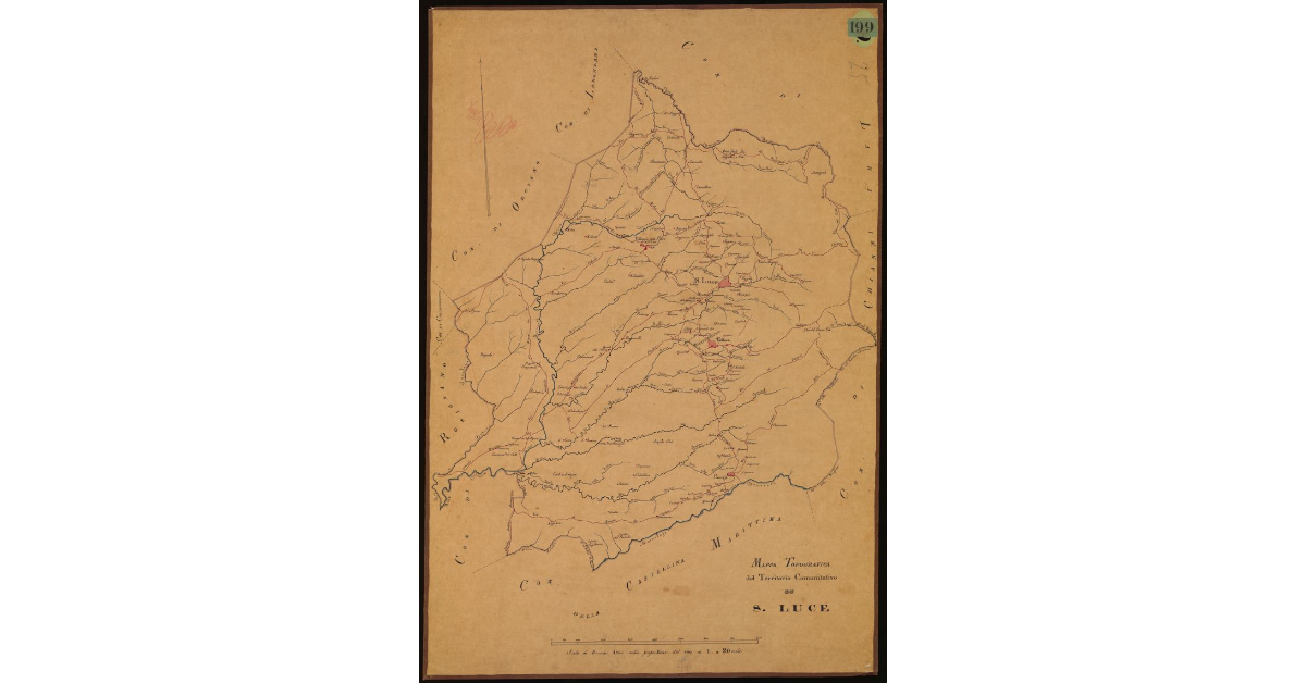 Mappa topografica del territorio comunitativo di S. Luce