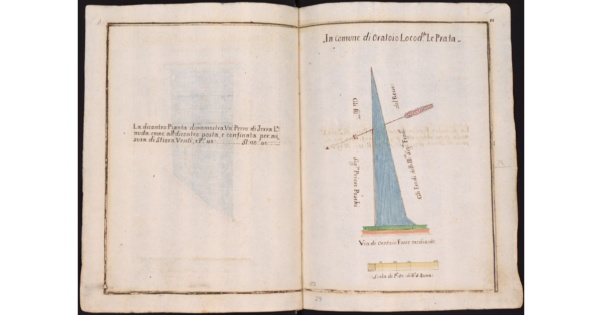 In Comune di Oratoio, Loco detto Le Prata