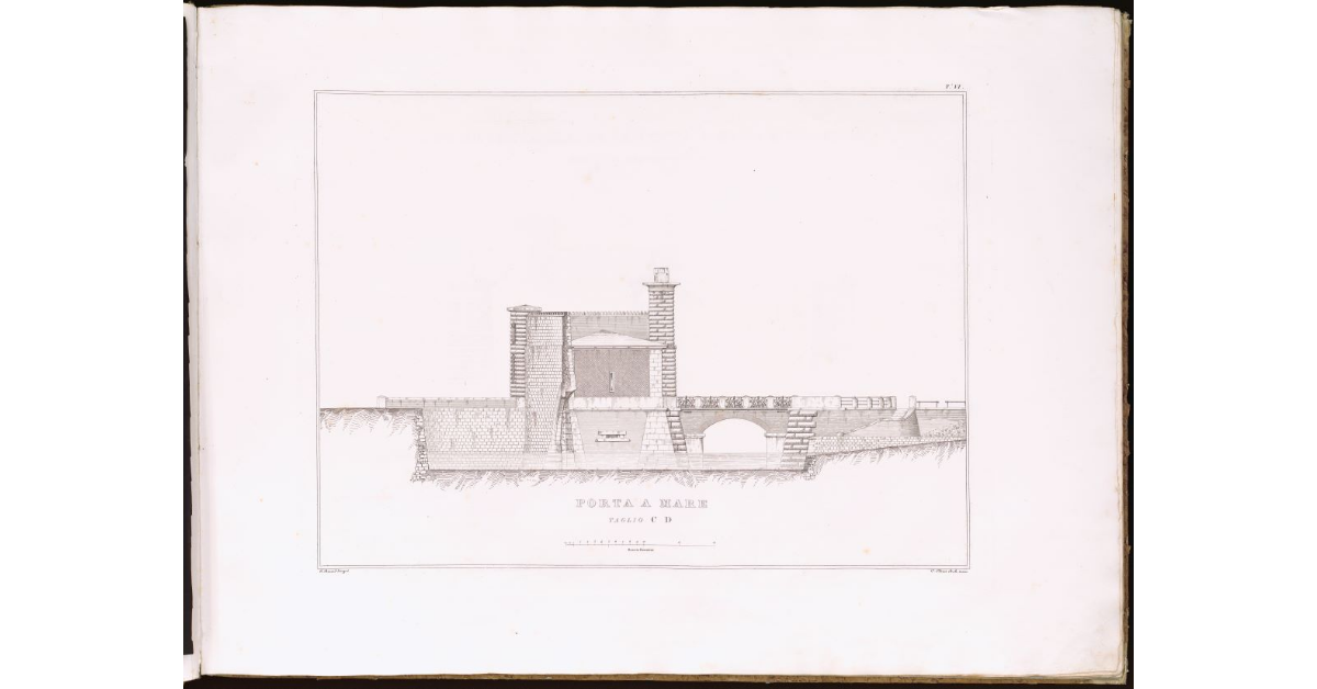 Porta a mare [a Livorno]. Taglio CD