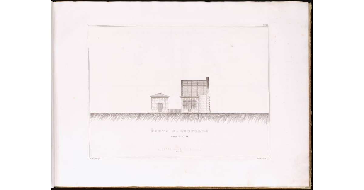 Porta S. Leopoldo [a Livorno]. Taglio C D