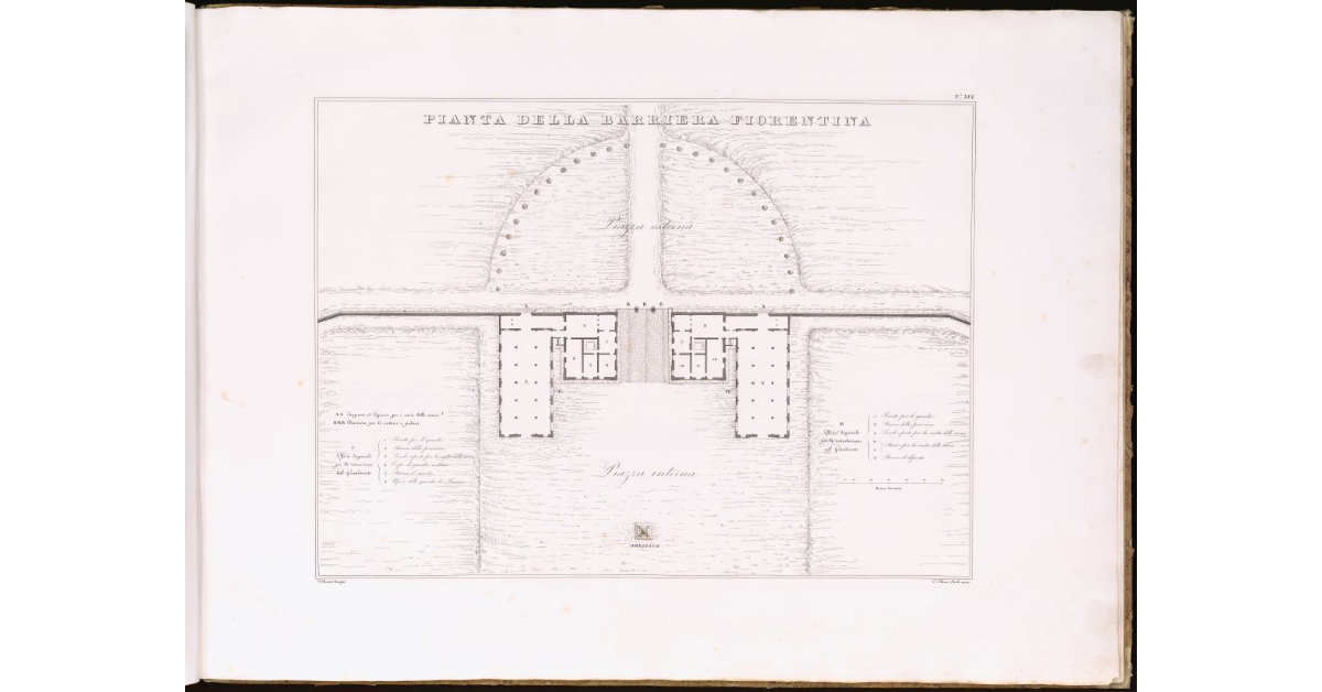 Pianta della Barriera Fiorentina [a Livorno]