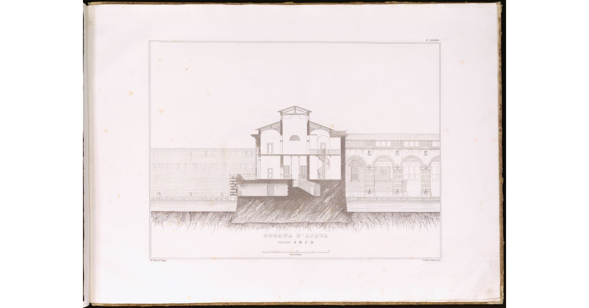 Dogana d'Acqua [Livorno]. Taglio A B C D