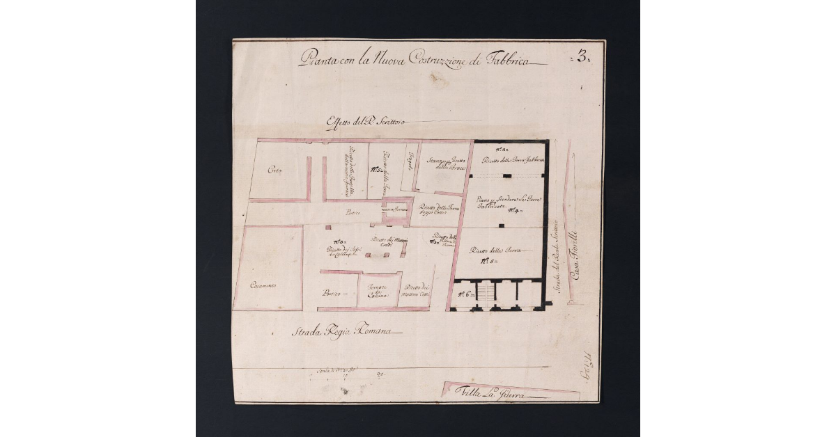 Pianta con la Nuova Costruzzione di Fabbrica