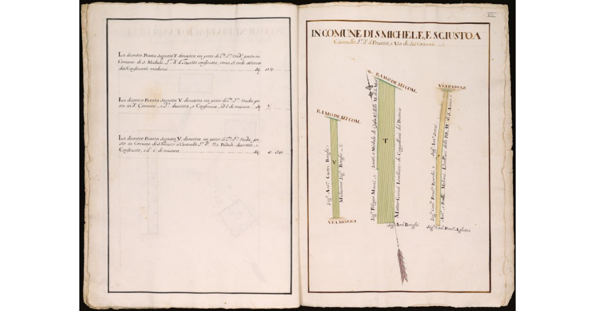 Cisanello luogo detto il Fossetto e Via dei Sei Comuni
