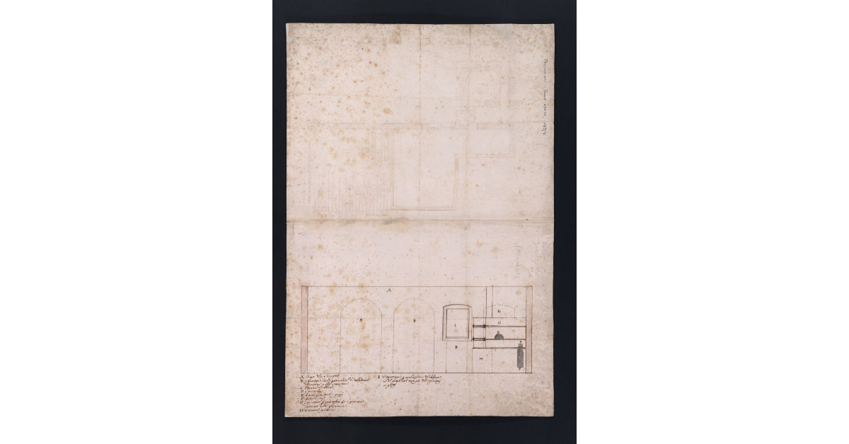 [Prospetto dell'edificio dove si trova la scuola di scultura]