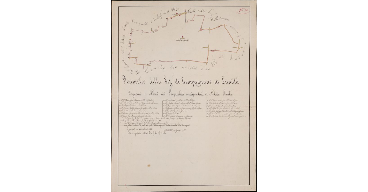 Perimetro della sezione di Tempagnana di Lunata