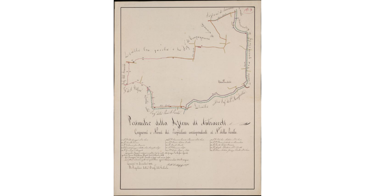 Perimetro della sezione di Antraccoli