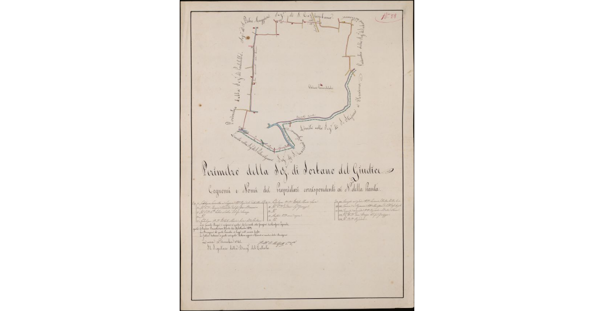 Perimetro della sezione di Sorbano del Giudice