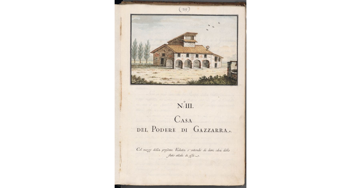 [Veduta della casa del podere di Gazzarra]