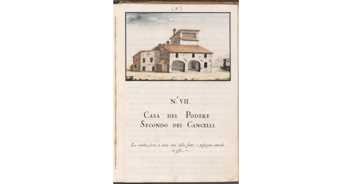 [Veduta della Casa del Podere Secondo dei Cancelli]