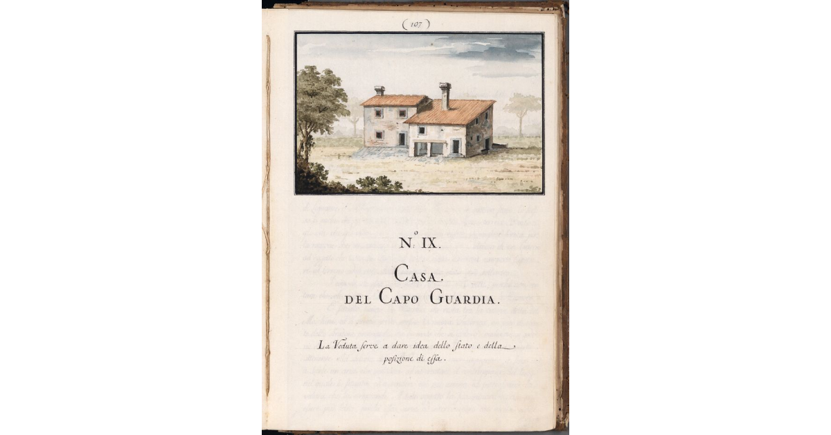 [Veduta della casa del capo guardia]