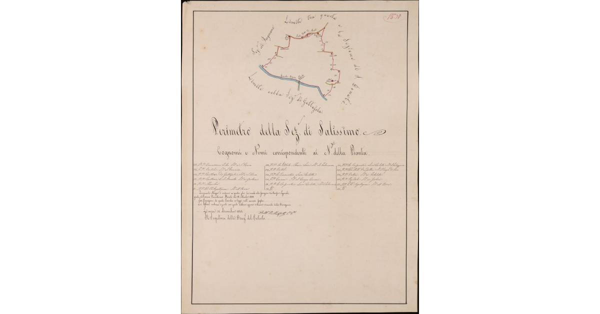 Perimetro della sezione di Salissimo