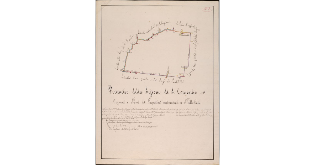 Perimetro della sezione di San Concordio