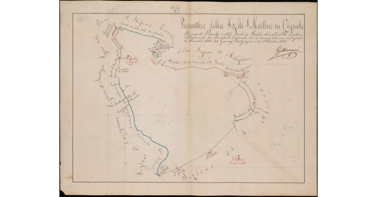 Perimetro della sezione di S. Martino in Vignale