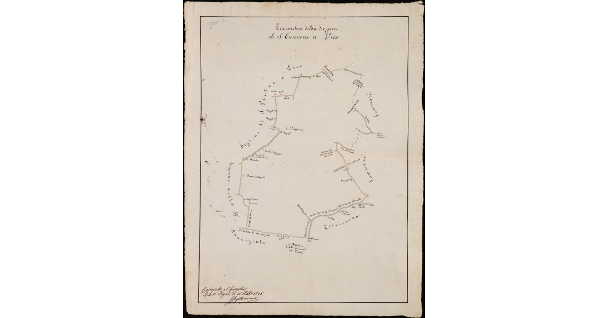 Perimetro della sezione di S. Casciano a Vico