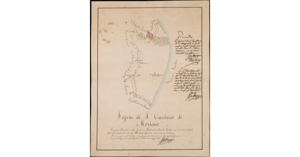 Perimetro della sezione di Moriano (S. Cassiano). Comunità di Lucca