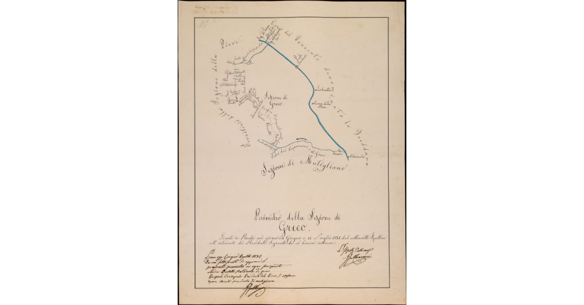 Perimetro della sezione di Greco