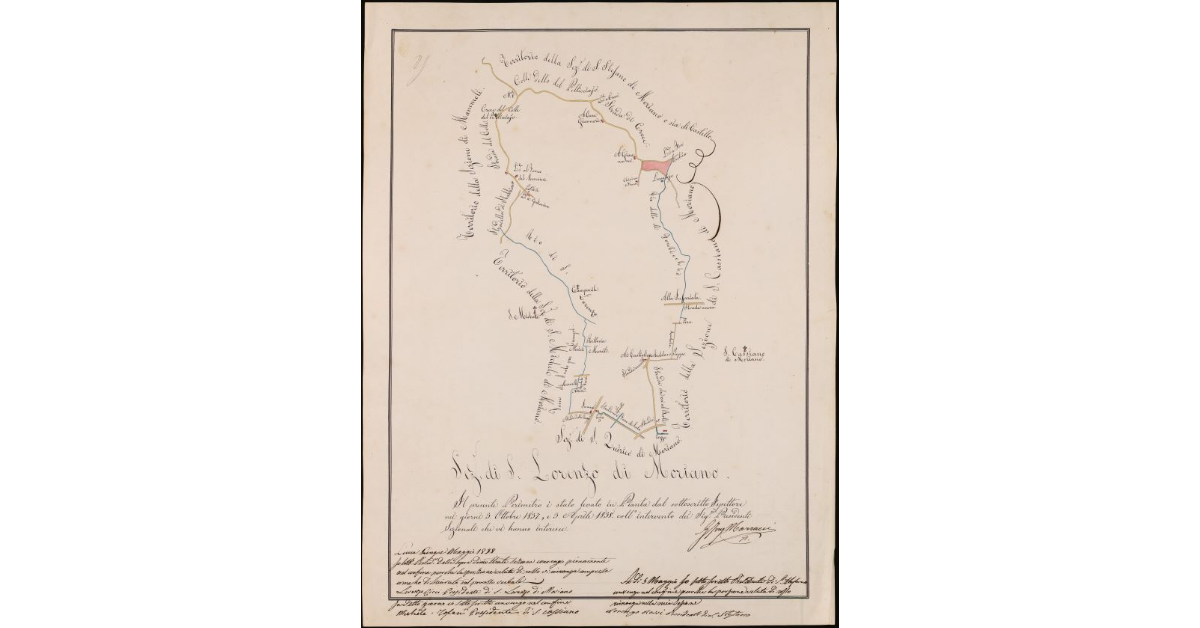 Perimetro della sezione di Moriano (S. Michele). Comunità di Lucca