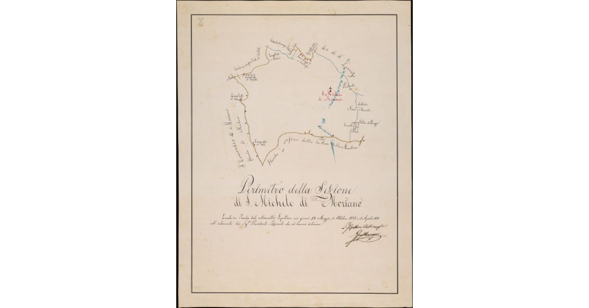 Perimetro della sezione di Moriano (S. Lorenzo). Comunità di Lucca