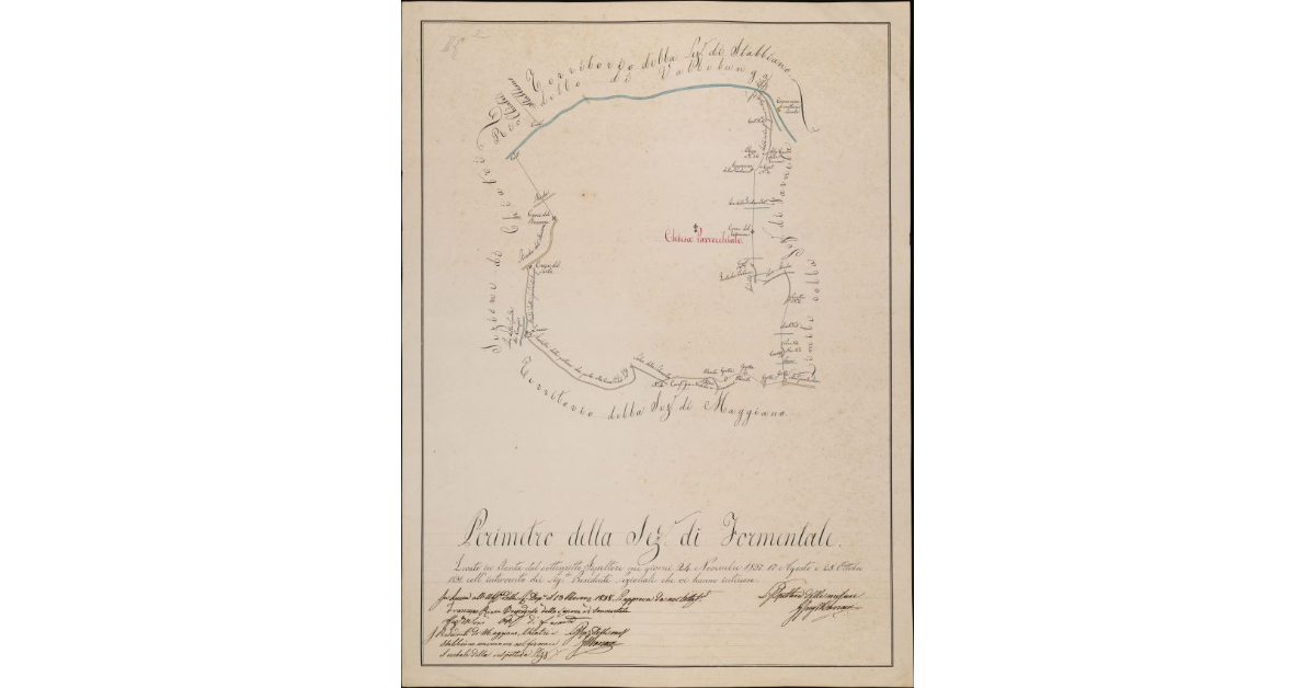 Perimetro della sezione di Formentale. Comunità di Lucca