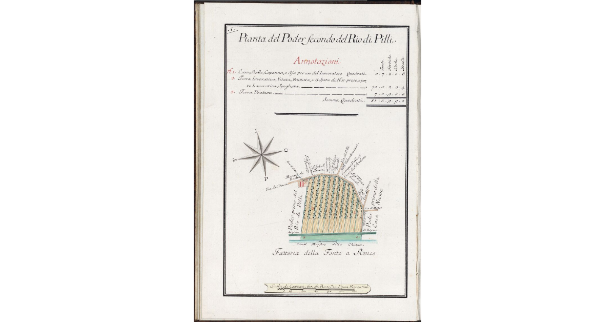 Pianta del Poder secondo del Rio di Pilli
