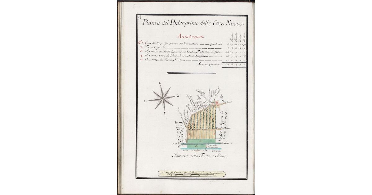 Pianta del Poder primo delle Case Nuove