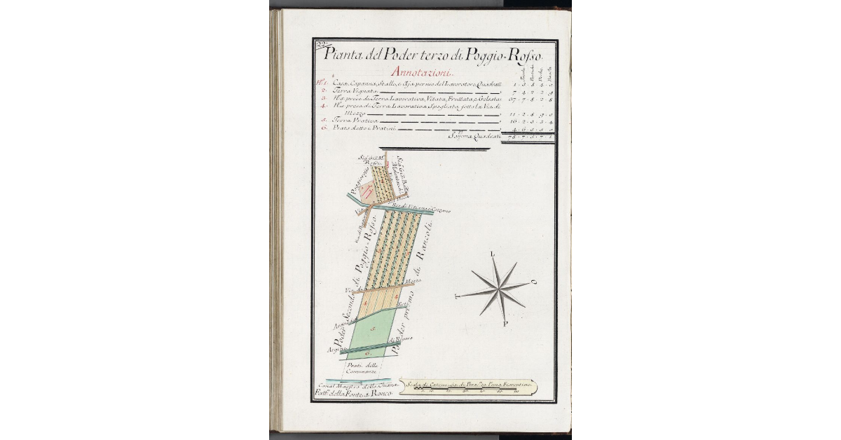 Pianta del Poder terzo di Poggio Rosso