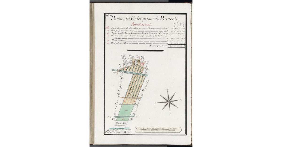 Pianta del Poder primo di Rancoli