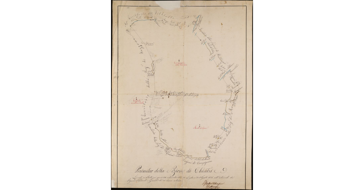 Perimetro della sezione di Chiatri. Comunità di Lucca