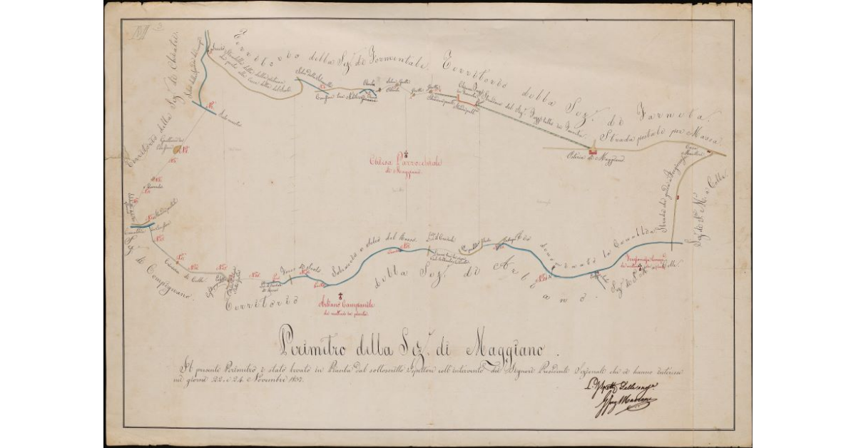 Perimetro della sezione di Maggiano. Comunità di Lucca
